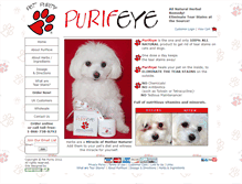 Tablet Screenshot of petpurity.com